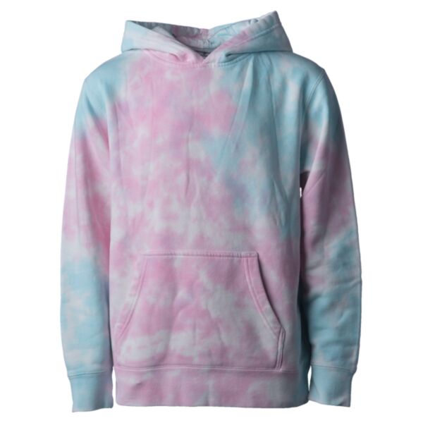 Youth Midweight Tie-Dyed Hooded Sweatshirt Thumbnail