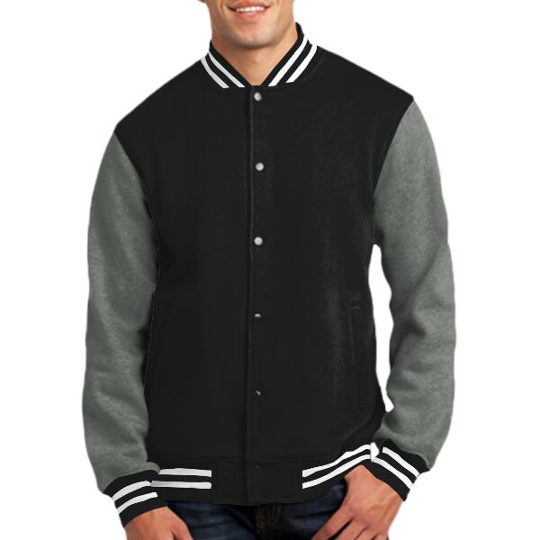 Fleece Letterman Jacket Thumbnail