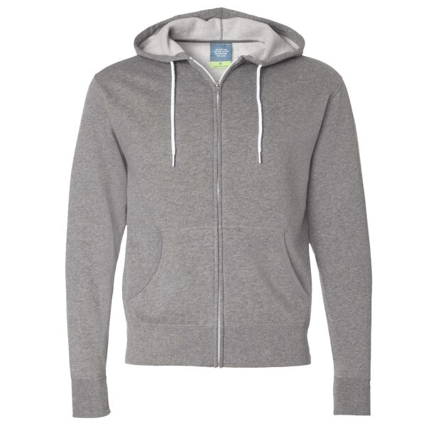 Independent Unisex Lightweight Full-Zip Hooded Sweatshirt Thumbnail