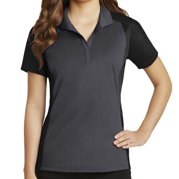 Sport Tek Ladies Colorblock Micropique Sport Wick ® Polo Thumbnail