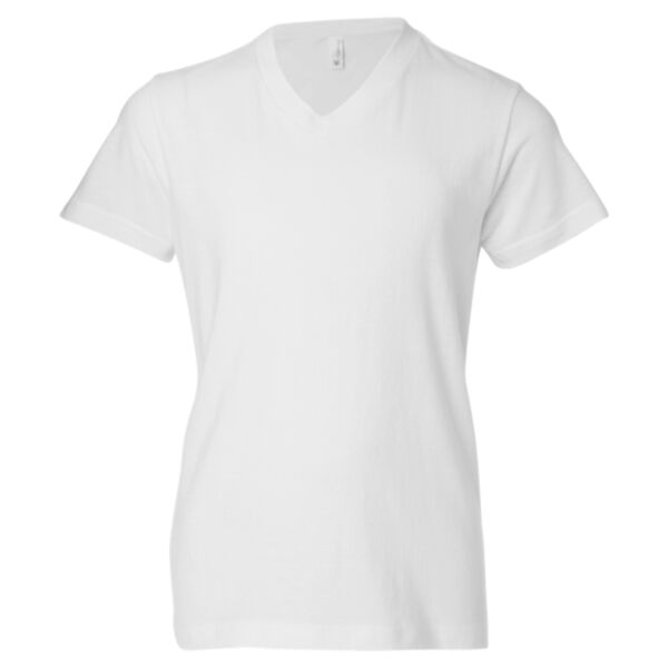 Bella + Canvas - Youth V-Neck Jersey Tee Thumbnail