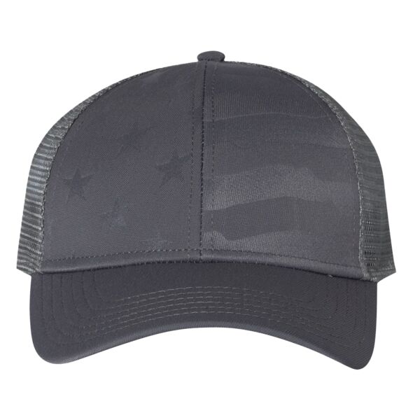 Debossed Stars and Stripes with Mesh Back Thumbnail