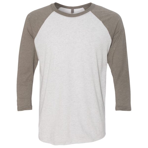 Next Level Unisex Tri-Blend Three-Quarter Sleeve Baseball Raglan Tee Thumbnail