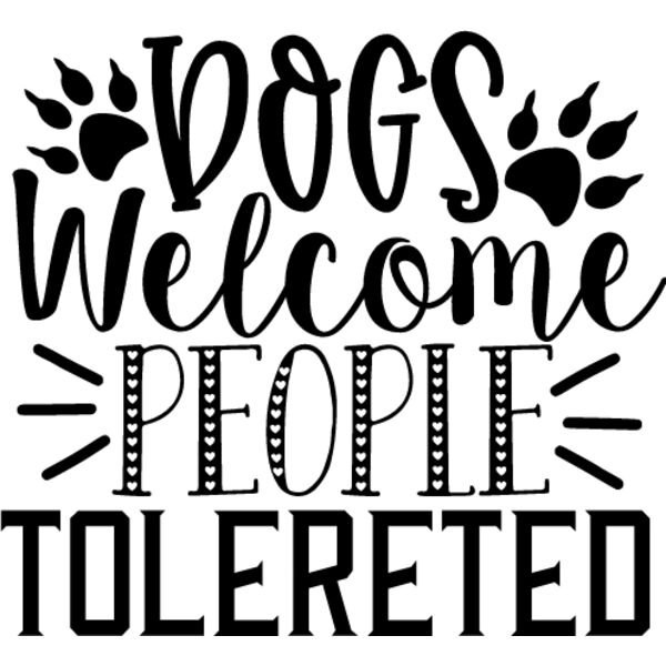 Dogs Welcome people tolereted Thumbnail